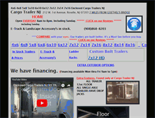 Tablet Screenshot of cargotrailernj.com